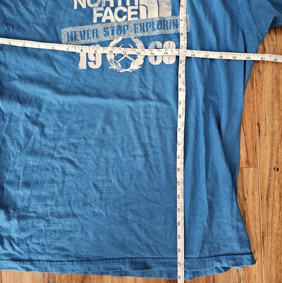 The North Face Men's L SS Graphic T-Shirt Med. Blue GUC - Picture 4 of 4
